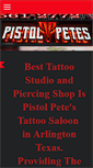 Mobile Screenshot of pistolpetestattoosaloon.com