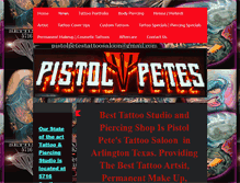Tablet Screenshot of pistolpetestattoosaloon.com
